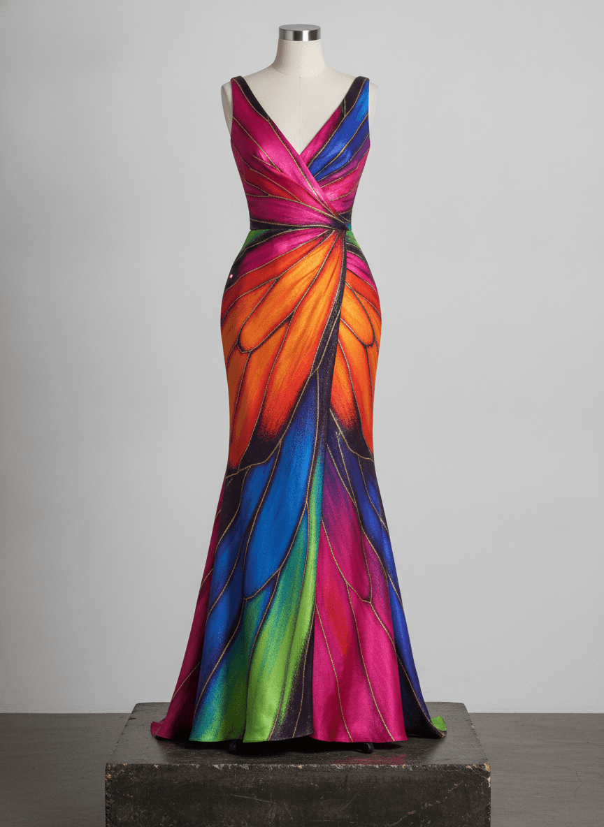 Butterfly gown reference inspiration