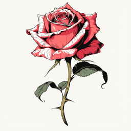 Vintage rose placement artwork
